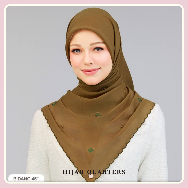 Sulam Embun Collection (Olive Brown)